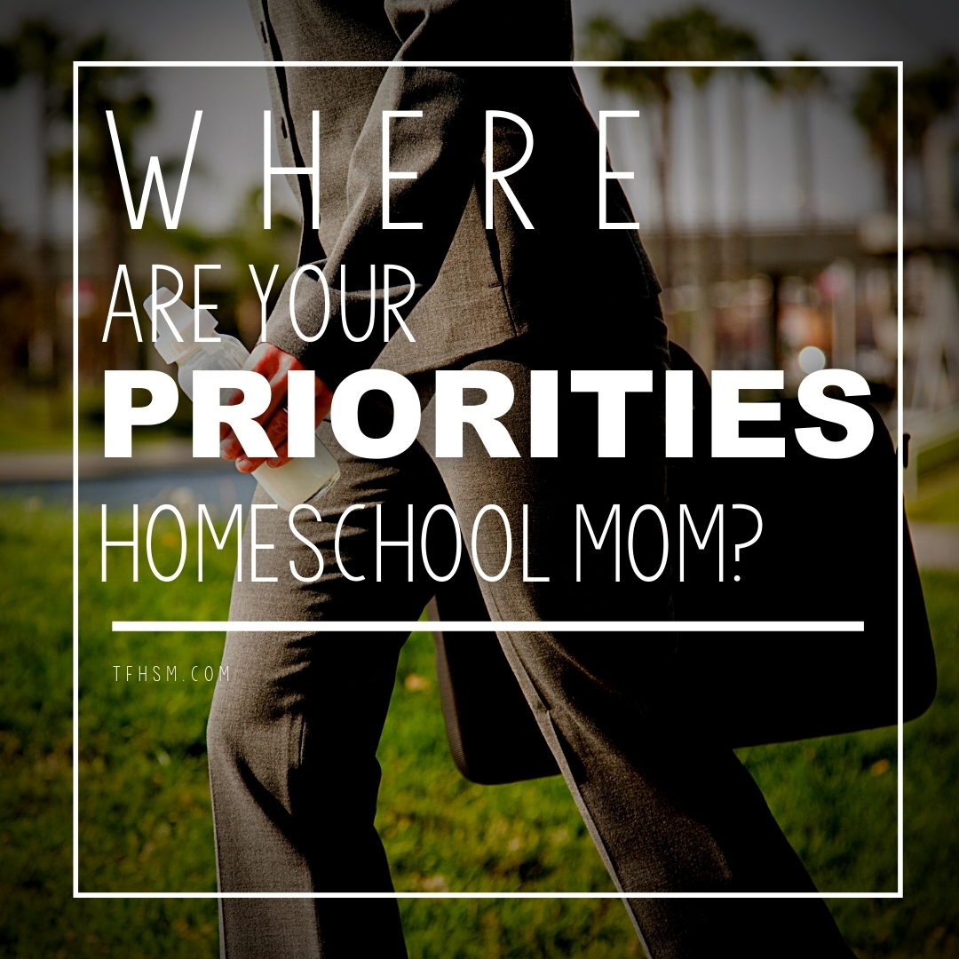Where are Your Priorities, Homeschool Mom?